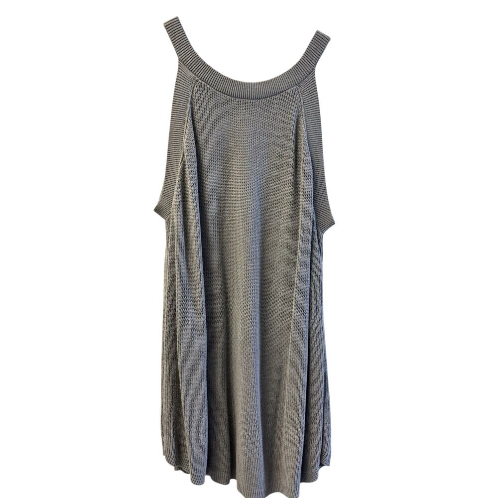 Gray Ladies Sweater Tank 2XL